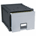 STX61178U01C Archive Drawer for Letter Files Storage Box, 18" Depth, Black/Gray By STOREX