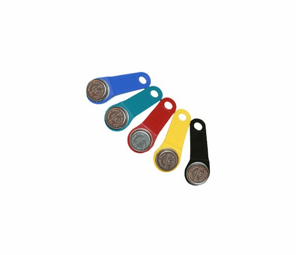 Supervisor iButtons with color-coded key fobs (5 pack) By Acroprint