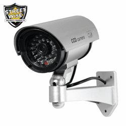 SWDC1100S 5 Inch IR Dummy Camera Silver By Streetwise Security Products