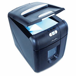 SWI1757571 Stack and Shred 100X Cross-Cut Shredder, 100 Sheet Capacity Automatic Feed By SWINGLINE