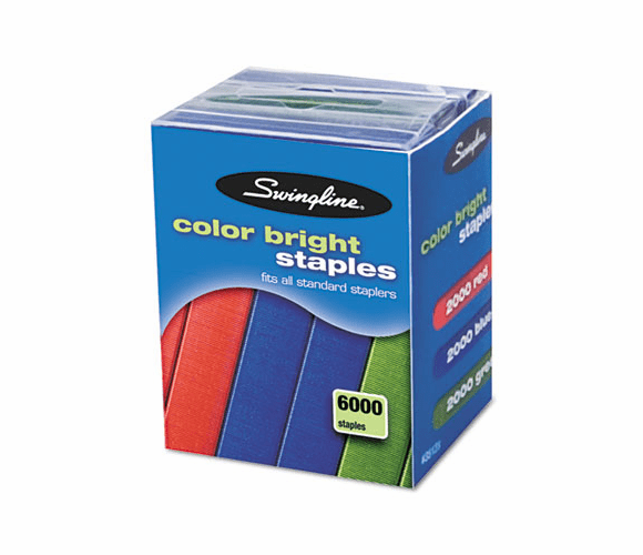 SWI35123 Color Bright Staples, 6,000/Pack By ACCO BRANDS, INC.