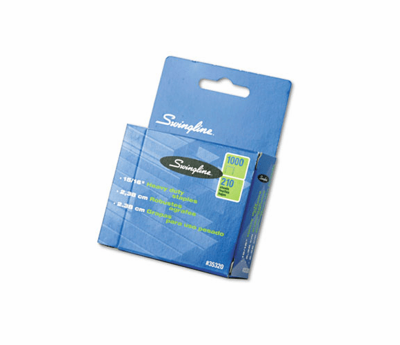 SWI35320 S.F. 13 Heavy-Duty 15/16 Inch Leg Length Staples, 210-Sheet Capacity, 1,000/Box By ACCO BRANDS, INC.