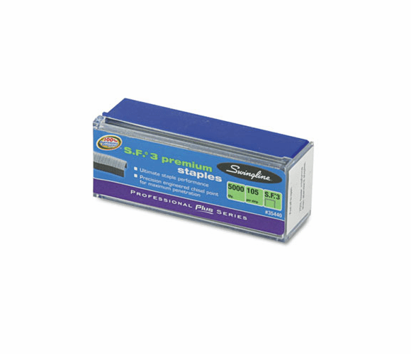 SWI35440 S.F. 3 Premium Chisel Point 105 Count Half Strip Staples, 5,000/Box By ACCO BRANDS, INC.