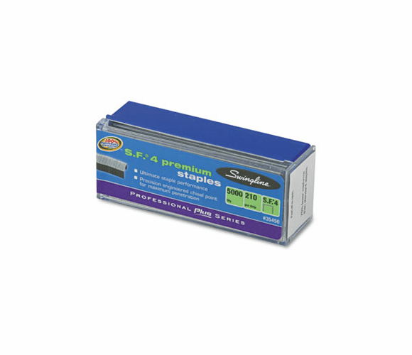 SWI35450 S.F. 4 Premium Chisel Point 210 Count Full Strip Staples, 5,000/Box By ACCO BRANDS, INC.