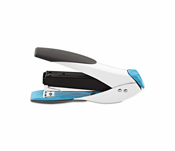 SWI66509 SmartTouch Stapler, Half Strip, 25-Sheet Capacity, White/Blue By ACCO BRANDS, INC.