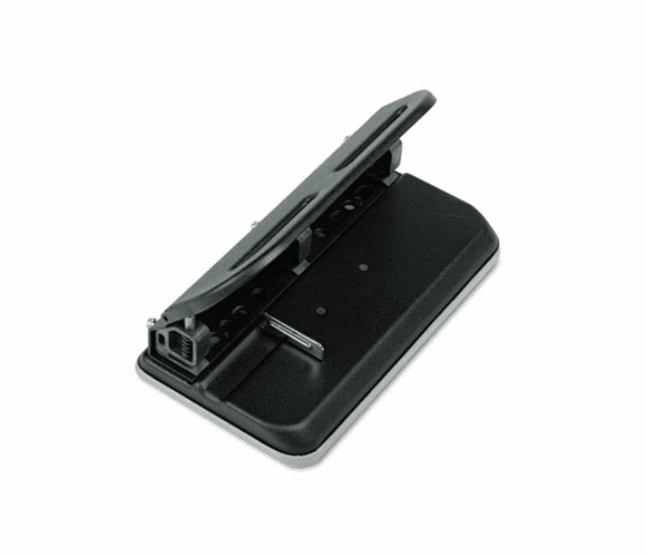 SWI74150 24-Sheet Easy Touch Three- to Seven-Hole Punch, 9/32" Holes, Black By ACCO BRANDS, INC.