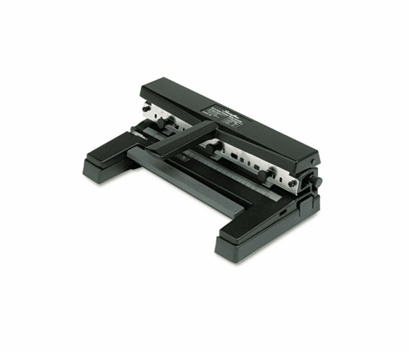 SWI74450 40-Sheet Two- to Four-Hole Adjustable Punch, 9/32" Holes, Black By ACCO BRANDS, INC.