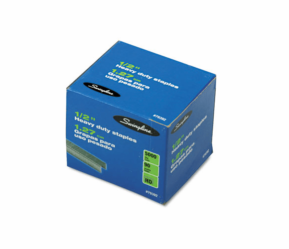 SWI79392 S.F. 39 Heavy-Duty 1/2 Inch Leg Length Staples, 90-Sheet Capacity, 5,000/Box By ACCO BRANDS, INC.