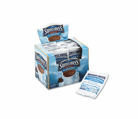 SWM55584 Hot Cocoa Mix, No Sugar Added, 24 Packets/Box By CONAGRA FOODS