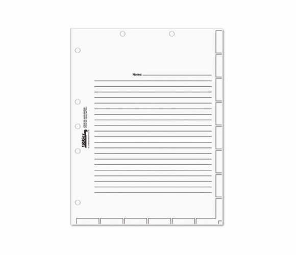 TAB54520 Medical Chart Index Divider Sheets, 8-1/2 x 11, White, 400/Box By TABBIES