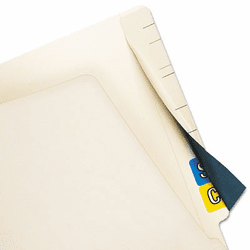 TAB55990 Cov'R'Tab Self-Adhesive Color Code Cover, 2-1/2 x 8, Manila, 50/Pack By TABBIES