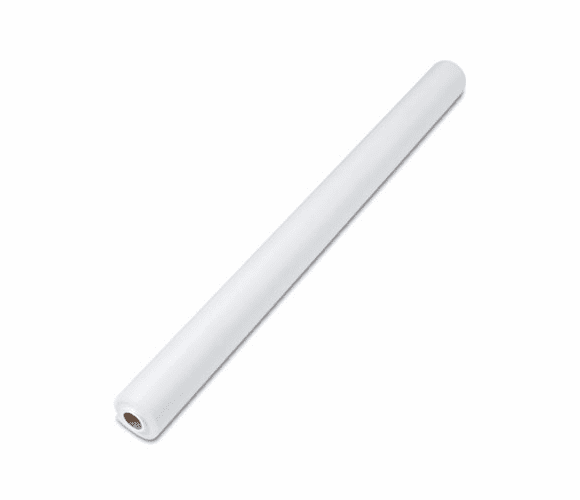 TBLLS4050WH Linen-Soft Non-Woven Polyester Banquet Roll, Cut-To-Fit, 40" x 50', White By TABLEMATE PRODUCTS, CO.