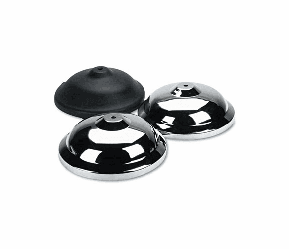 TCO11001 Crowd Control Bases, Chrome, 12" dia., Silver, 2/Box By TATCO