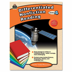 TCR2921 Differentiated Nonfiction Reading, Grade 4, 96 Pages By TEACHER CREATED RESOURCES