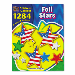 TCR4227 Sticker Book, Foil Stars, 1,284/Pack By TEACHER CREATED RESOURCES