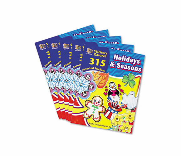 TCR4230 Sticker Book, Holidays and Seasons, 315/Pack By TEACHER CREATED RESOURCES