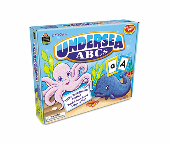 TCR7810 Undersea ABCs Game, Ages 4 and Up, 1-4 Players By TEACHER CREATED RESOURCES