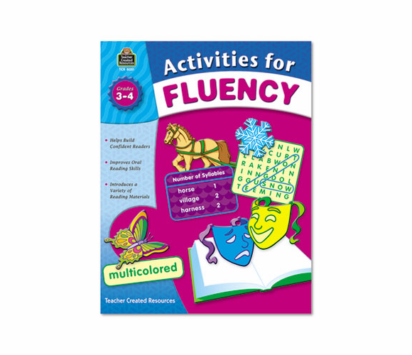 TCR8051 Activities for Fluency, Grades 3 to 4, 144 Pages By TEACHER CREATED RESOURCES