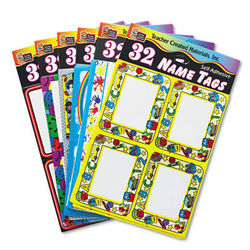TCR9011 Name Tag Pack, Paper, 2 7/8 x 2 1/4, Standard School Series, 192/Pack By TEACHER CREATED RESOURCES