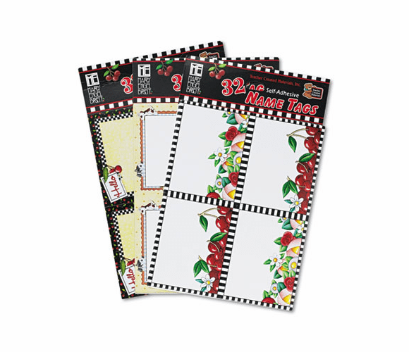 TCR9013 Name Tag Pack, Paper, 2 7/8 x 2 1/4, Mary Engelbreit, 96/Pack By TEACHER CREATED RESOURCES