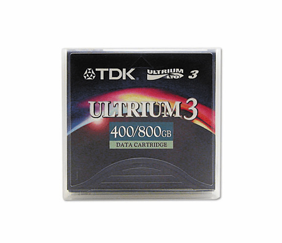 TDK27791 1/2" Ultrium LTO-3 Cartridge, 2200ft, 400GB Native/800GB Compressed Capacity By TDK ELECTRONICS