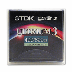 TDK27791 1/2" Ultrium LTO-3 Cartridge, 2200ft, 400GB Native/800GB Compressed Capacity By TDK ELECTRONICS