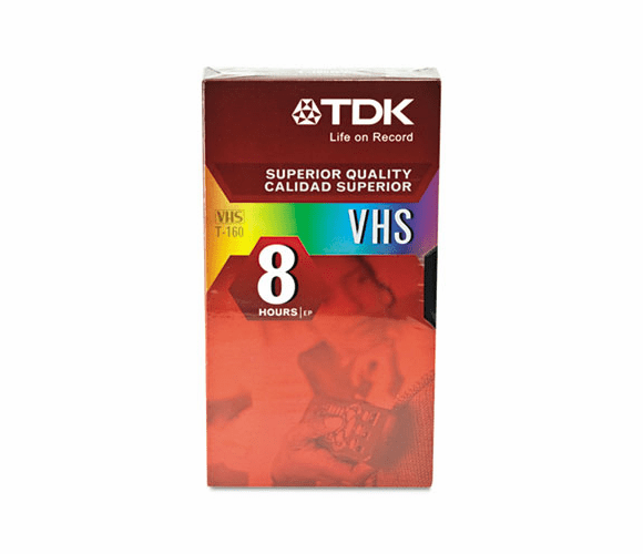 TDK38030 Standard Grade VHS Videotape Cassette, 8 Hours, Each By TDK ELECTRONICS