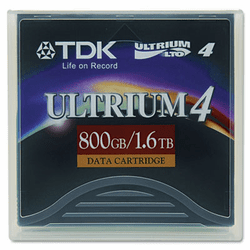 TDK48989 1/2" Ultrium LTO-4 Cartridge, 2600ft, 800GB Native/1.6TB Compressed Capacity By TDK ELECTRONICS