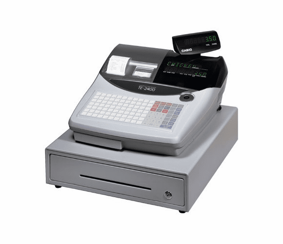 TE-2400 Cash Register with Flat Keys By Casio