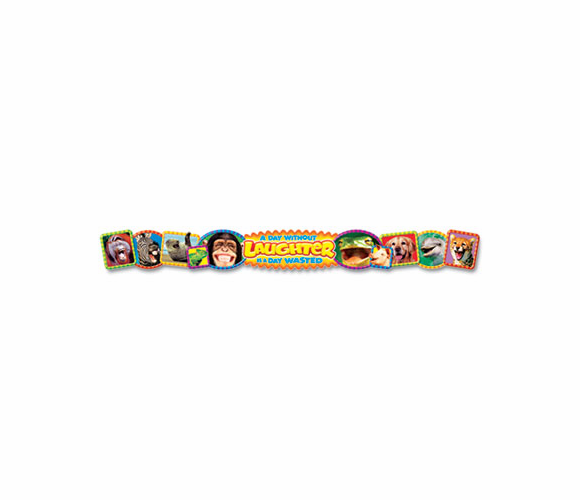 TEPT25046 Quotable Expressions Wall Banner, A Day Without Laughter Is A Day Wasted, 10 ft By TREND ENTERPRISES, INC.