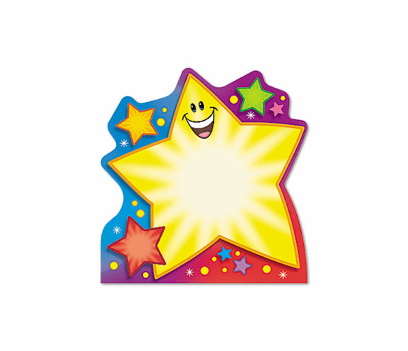 TEPT72066 Note Pad w/Super Star Design, 5 x 5, 50 Sheets/Pad By TREND ENTERPRISES, INC.