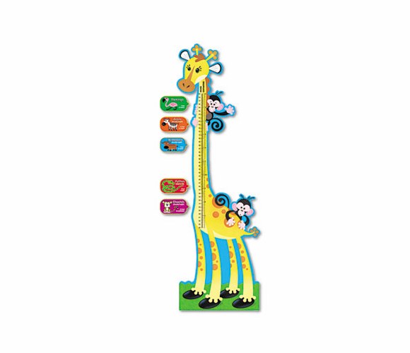 TEPT8176 Giraffe Growth Chart Bulletin Board Set, 6 ft By TREND ENTERPRISES, INC.