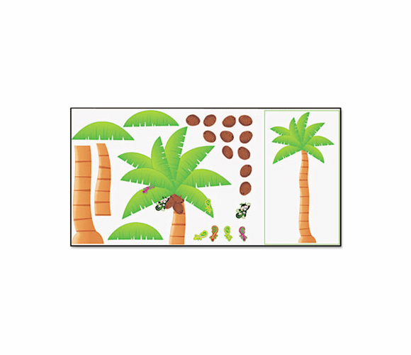 TEPT8220 Palm Tree Bulletin Board Set, 46w x 72h By TREND ENTERPRISES, INC.