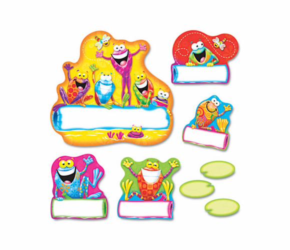 TEPT8330 Frog-tastic! Jump-Starters Bulletin Board Set, 17 1/2" X 25 1/2" By TREND ENTERPRISES, INC.