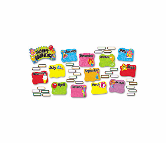 TEPT8709MP Happy Birthday Mini Bulletin Board Set By TREND ENTERPRISES, INC.