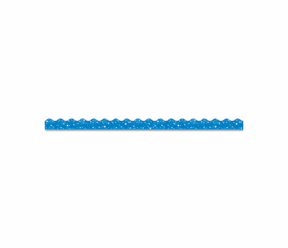 TEPT91413 Terrific Trimmers Sparkle Border, 2 1/4" x 39" Panels, Blue, 10/Set By TREND ENTERPRISES, INC.
