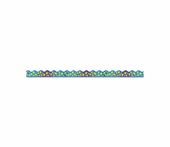 TEPT92001 Terrific Trimmers Bright Border, 2 1/4" x 39" Panels, Star Brights, 12/Pack By TREND ENTERPRISES, INC.