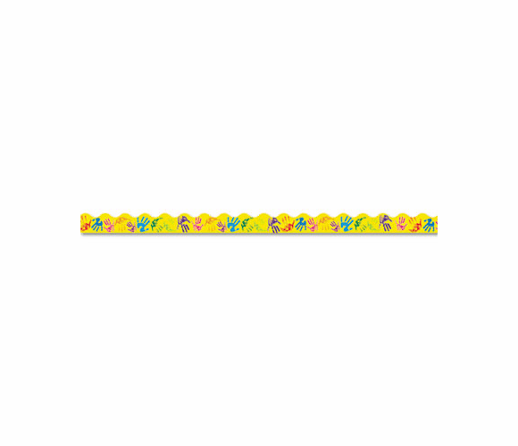 TEPT92002 Terrific Trimmers Bright Border, 2 1/4" x 39" Panels, Helping Hands, 12/Pack By TREND ENTERPRISES, INC.