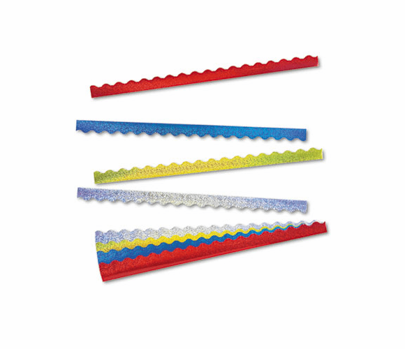 TEPT92901 Terrific Trimmers Sparkle Border Variety Pack, 2 1/4 x 39 Panels, Asstd, 40/Set By TREND ENTERPRISES, INC.