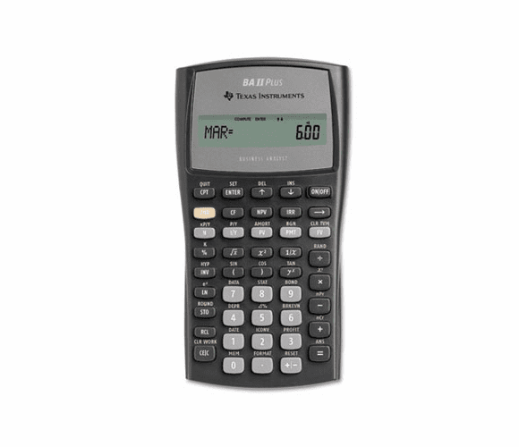 TEXBAIIPLUS BAIIPlus Financial Calculator, 10-Digit LCD By TEXAS INSTRUMENTS