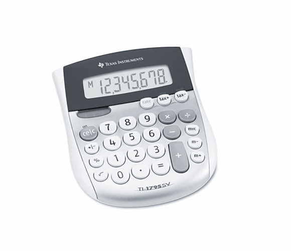 TEXTI1795SV TI-1795SV Minidesk Calculator, 8-Digit LCD By TEXAS INSTRUMENTS