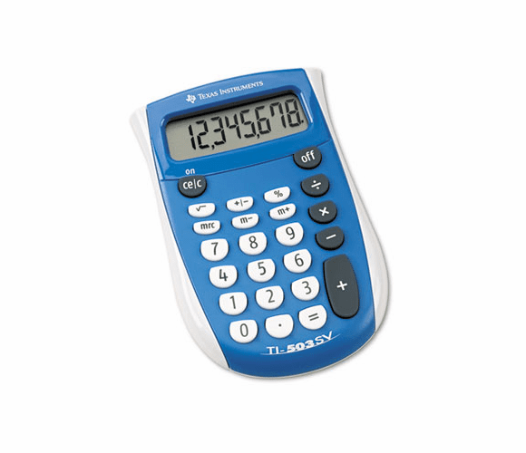 TEXTI503SV TI-503SV Pocket Calculator, 8-Digit LCD By TEXAS INSTRUMENTS