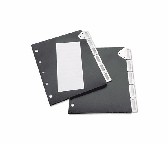 TFI50401 Index Divider Set For Catalog Rack, 5-Tab Set, Black By TARIFOLD, INC.