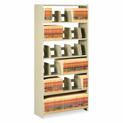TNN1276PCSD Snap-Together Open Shelving Steel 6-Shelf Closed Starter Set, 36 x 12 x 76, Sand By TENNSCO