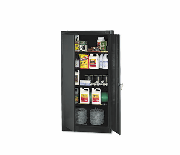 TNN1470BK 72" High Standard Cabinet, 36w x 18d x 72h, Black By TENNSCO