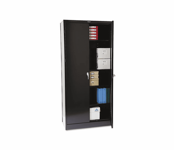 TNN1870BK 78" High Deluxe Cabinet, 36w x 18d x 78h, Black By TENNSCO