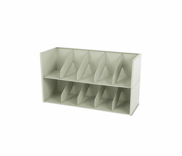 TNNAS36LLGY Add-A-Stack Shelving System 2-Shelf Filing Tier, 36w x 13-3/16d x 10h, Gray By TENNSCO