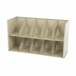 TNNAS36LSD Add-A-Stack Shelving System 2-Shelf Filing Tier, 36w x 13-3/16d x 10h, Sand By TENNSCO