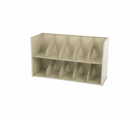 TNNAS36LSD Add-A-Stack Shelving System 2-Shelf Filing Tier, 36w x 13-3/16d x 10h, Sand By TENNSCO