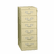 TNNCF669PY 6-Drawer Multimedia Cabinet for 6 x 9 Cards, 21-1/4w x 52h, Putty By TENNSCO
